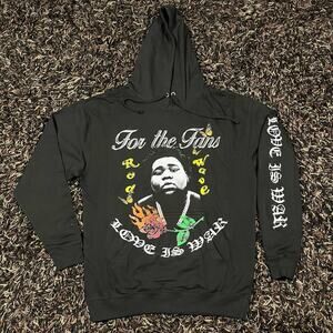 Rod Wave Soul Fly For the Fans Black pullover Hoodie Mens Sz L New